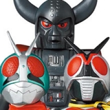 東映レトロソフビコレクションに、設定画カラーの原作版「仮面ライダー