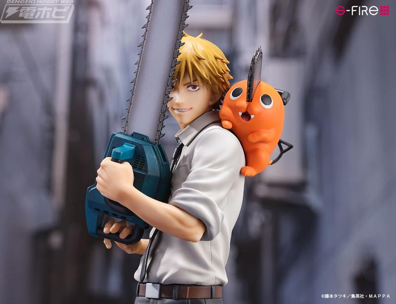 S-FIRE『チェンソーマン』デンジ＆ポチタの1/7スケールフィギュアが
