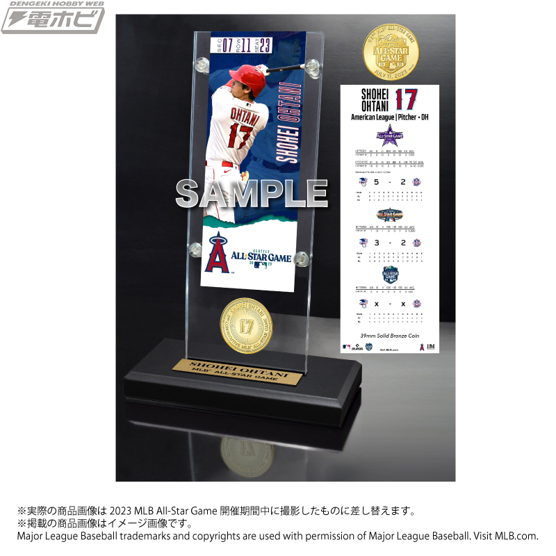 エンゼルス大谷翔平選手のMLBオールスターゲーム2023出場記念グッズが