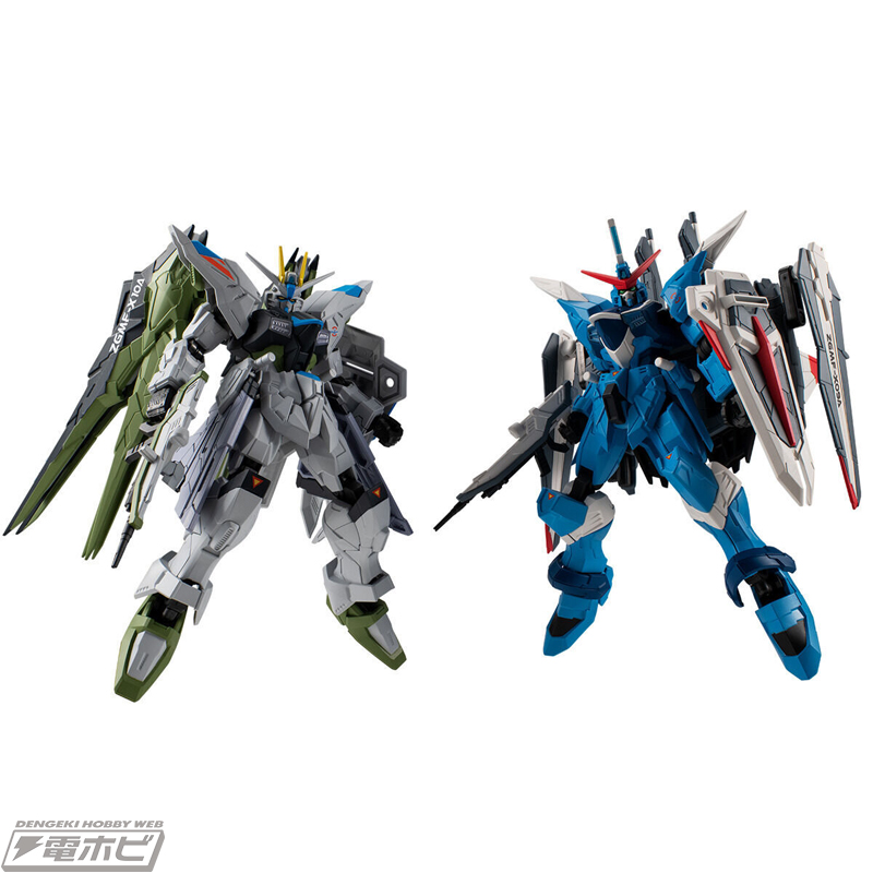 ガンダムSEED』リアルタイプカラーのフリーダムガンダムとジャスティス