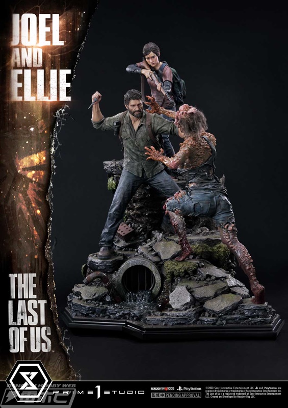 The Last of Us』ジョエルとエリーの臨場感あふれるシーンをスタチュー