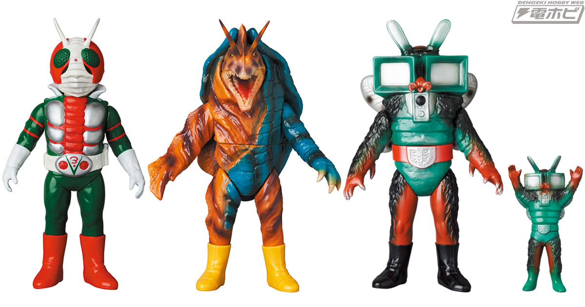 東映レトロソフビコレクションにビニールマフラー版の「仮面ライダーV3