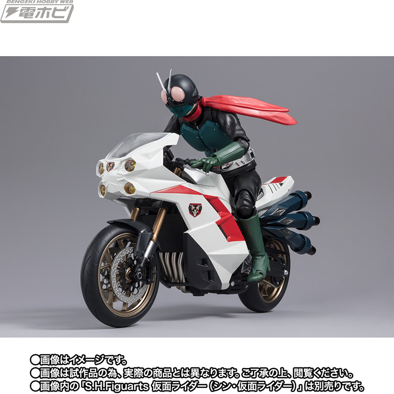 交換用マフラーで仮面ライダー第2号が搭乗する姿も再現可能！『シン