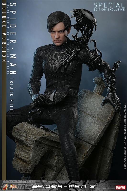 スパイダーマン3』ブラックスーツのスパイダーマンをホットトイズが1/6