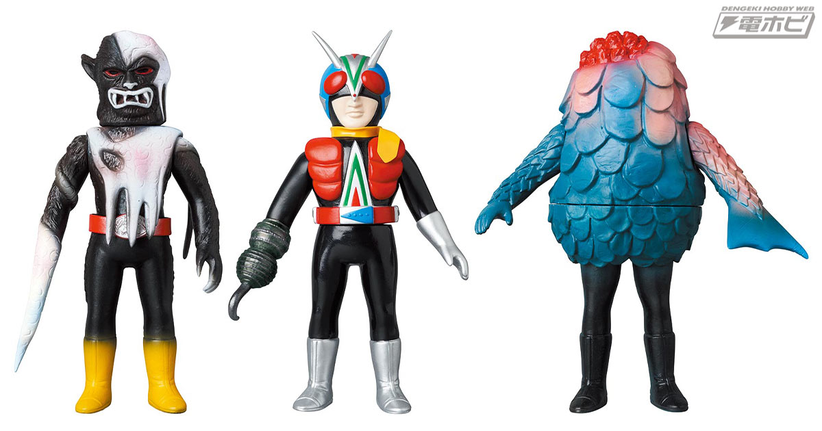 東映レトロソフビコレクションのミドルサイズシリーズに、『仮面