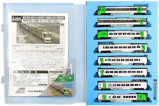 公式]鉄道模型(A0985785系-300+789系 スーパー白鳥 8両セット)商品詳細
