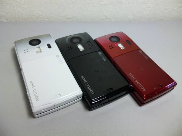 NTTドコモ SH－01C AQUOS Shot モックアップ 3色セット