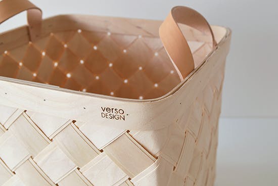 Verso Design/ヴェルソデザイン/スクエアバスケット(L) - 北欧、暮らし