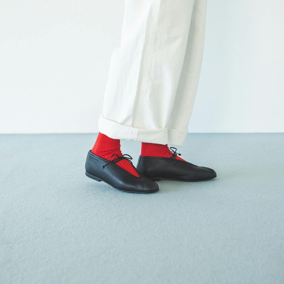 SUI / スイ / レースアップシューズ / ブラック・シルバー（全6サイズ