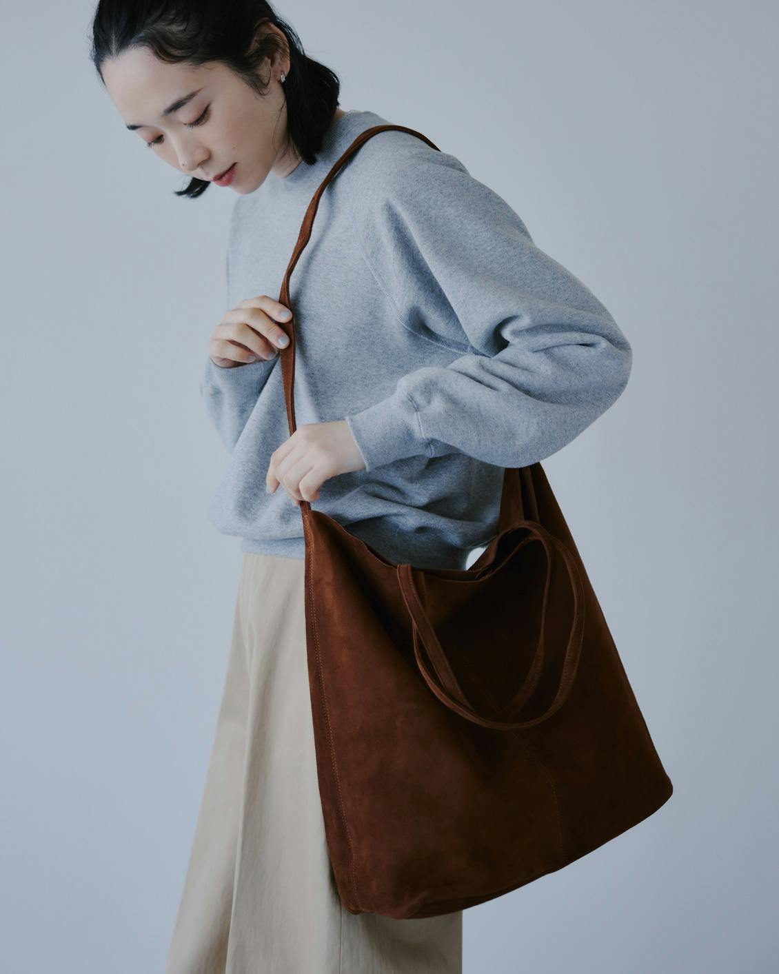 Morphée / モルフェ / オイルスエードレザーバッグ（Lサイズ） - 北欧