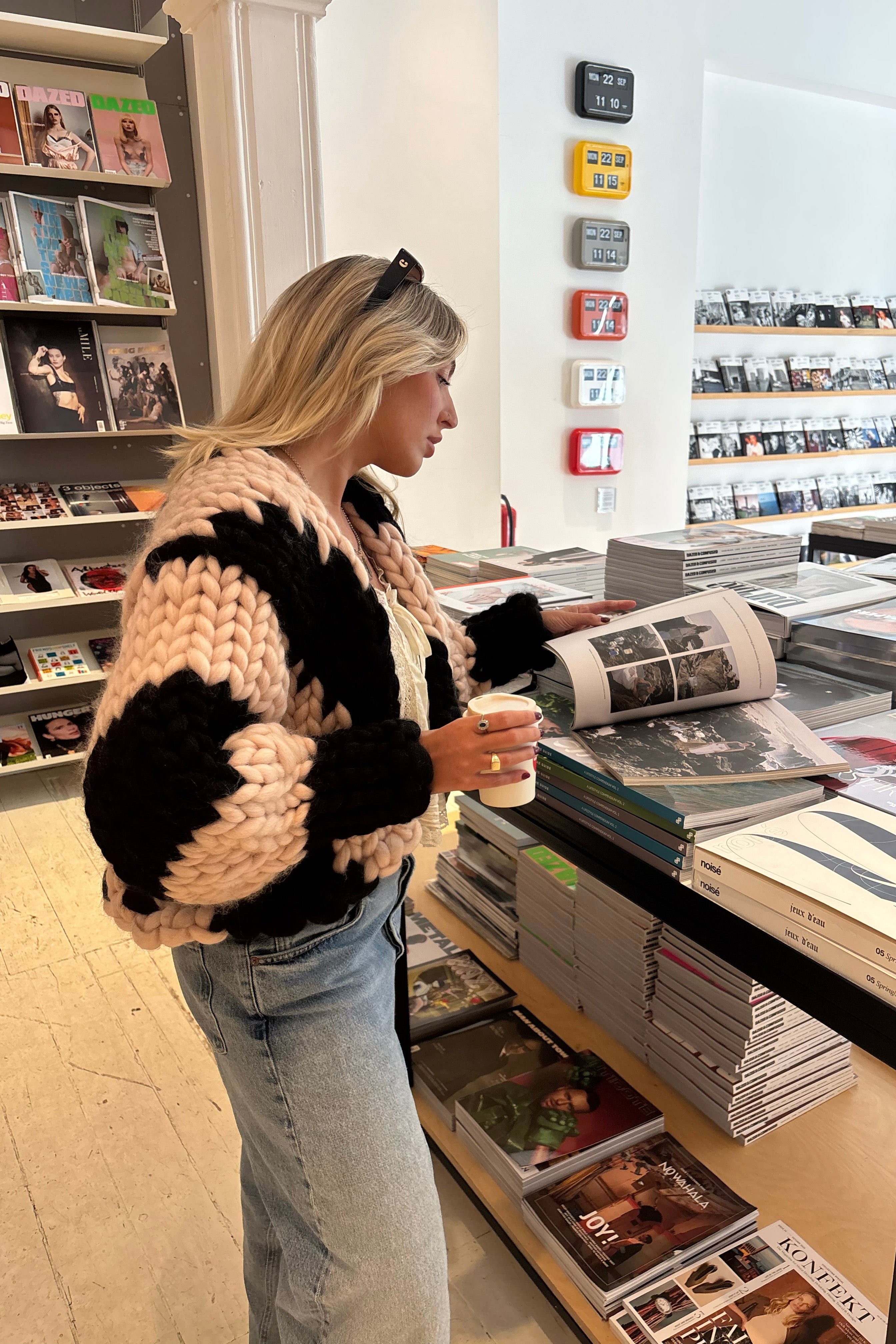 Blackberry Colossal Knit Cardigan | Hope Macaulay