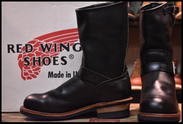 8.5D 箱付 良品 PT99刺繍】レッドウィング 2268 エンジニア 黒