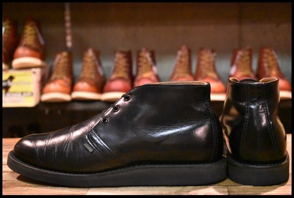 8.5D 良品 11年】レッドウィング 9196 ポストマン チャッカ 黒