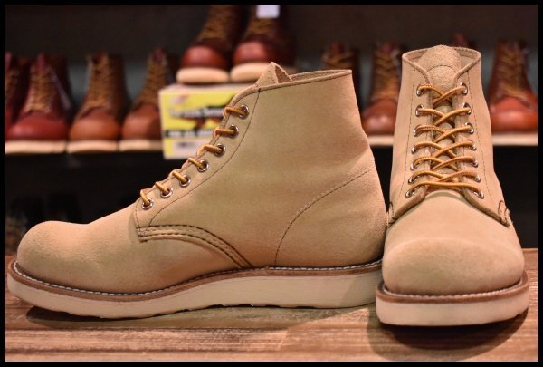 z*9様 レッドウィング 8167 スエード プレーントゥ 8E 四角犬タグ 四角