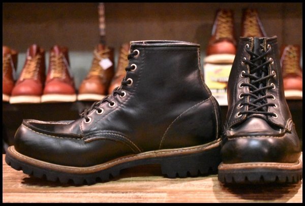 ヴィンテージRED WING /アイリッシュ… /黒/ビブラムソール/ 61/2 RED