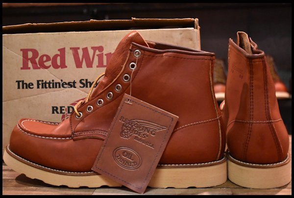 10E 箱付 DEAD 旧半円犬タグ 92年7月刻印】レッドウィング 875 アイ