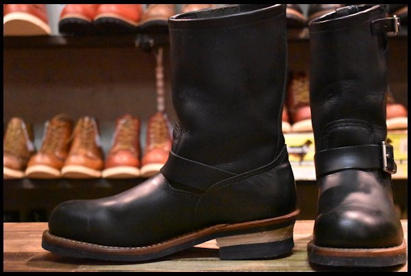 8D 良品 11年】レッドウィング 2268 エンジニア 黒 ブラッククローム