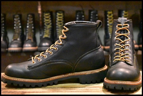 8.5D 良品 12年】レッドウィング 2935 ビブラム ラインマン ブラック