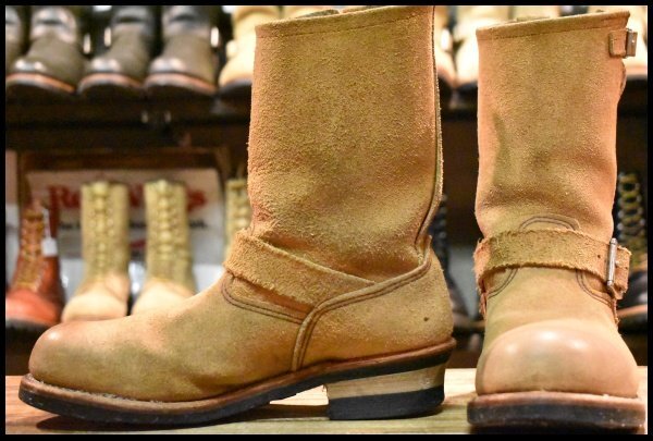 8.5D 良品 08年】レッドウィング 8178 スエード エンジニア 茶