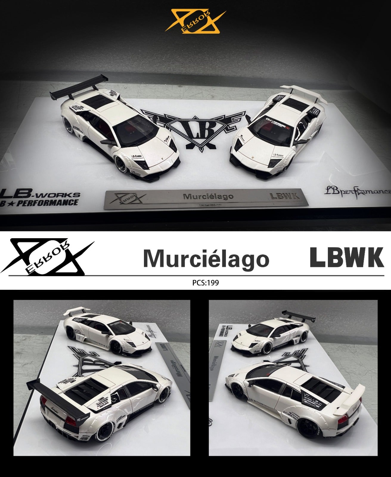 404 ERROR 1:64 LBWK Murciélago SET – Horizon Diecast