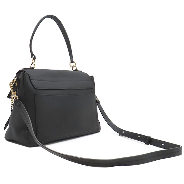 クロエ Chloe フェイ デイバッグ ブラック レザー 2WAYバッグ ゴールド
