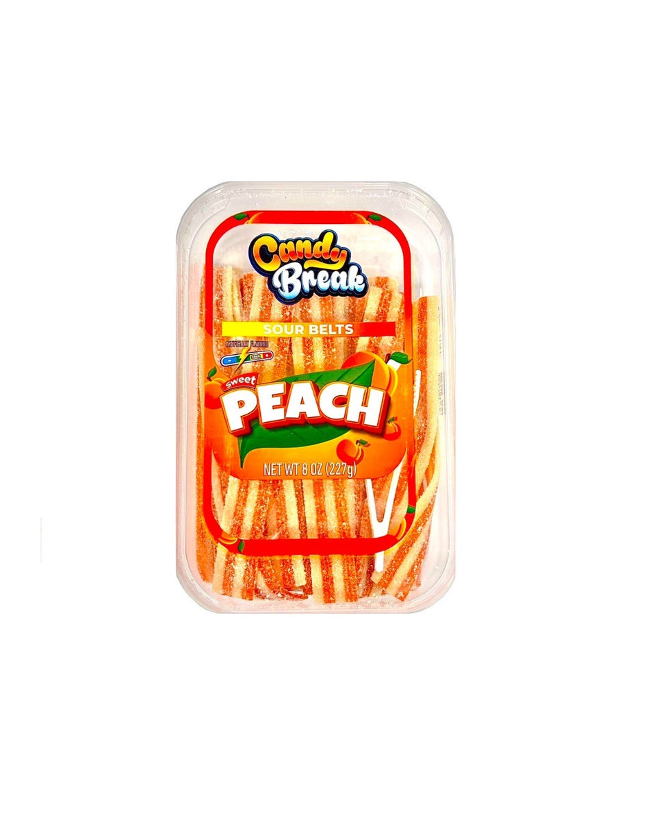 Candy Break Peach Sour Belts 8Oz — H Mart Manhattan Delivery