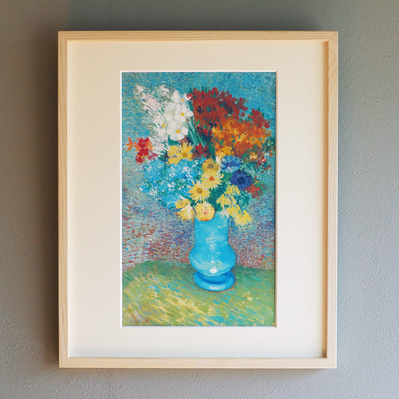 フィンセント・ファン・ゴッホ 「青い花瓶の花」アートポスター