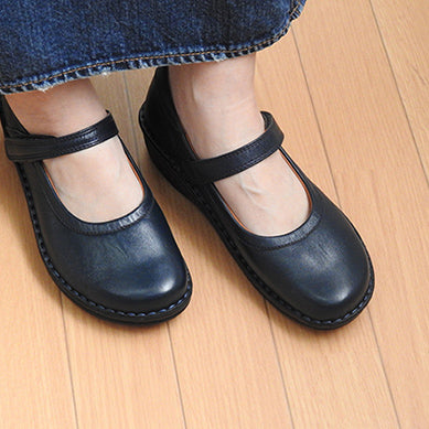 レディース】No.17704 ストラップシューズ（ブラック） - - | 歩き