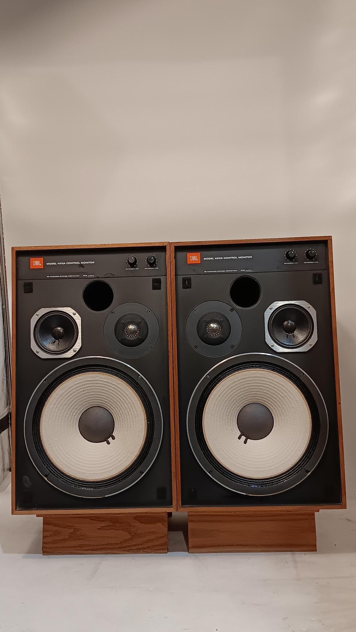 EXCELLENT JBL 4312A CONTROL MONITOR SPEAKERS – 1-YEAR WARRANTY