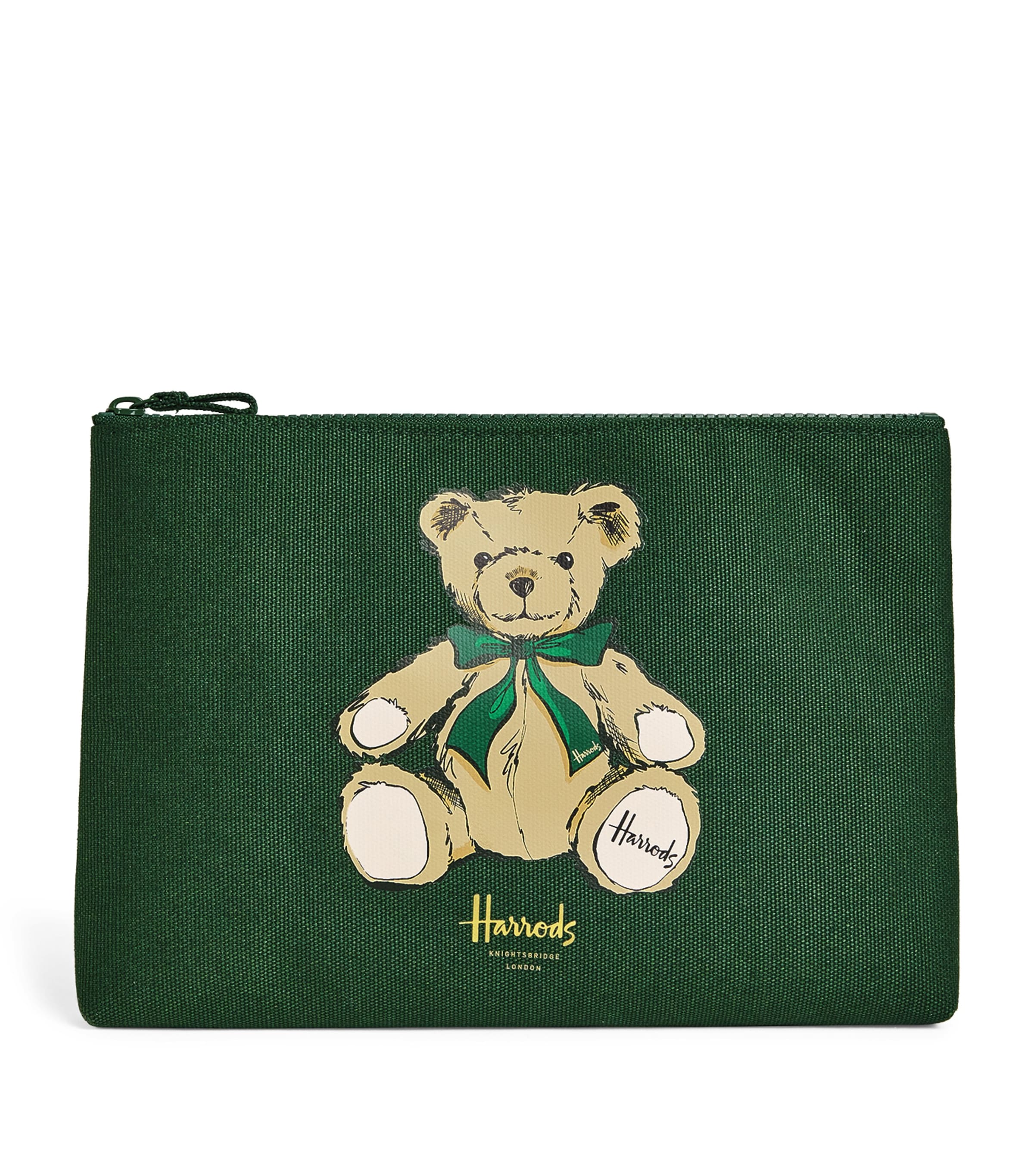 Harrods Green Henry Bear Pouch | Harrods US