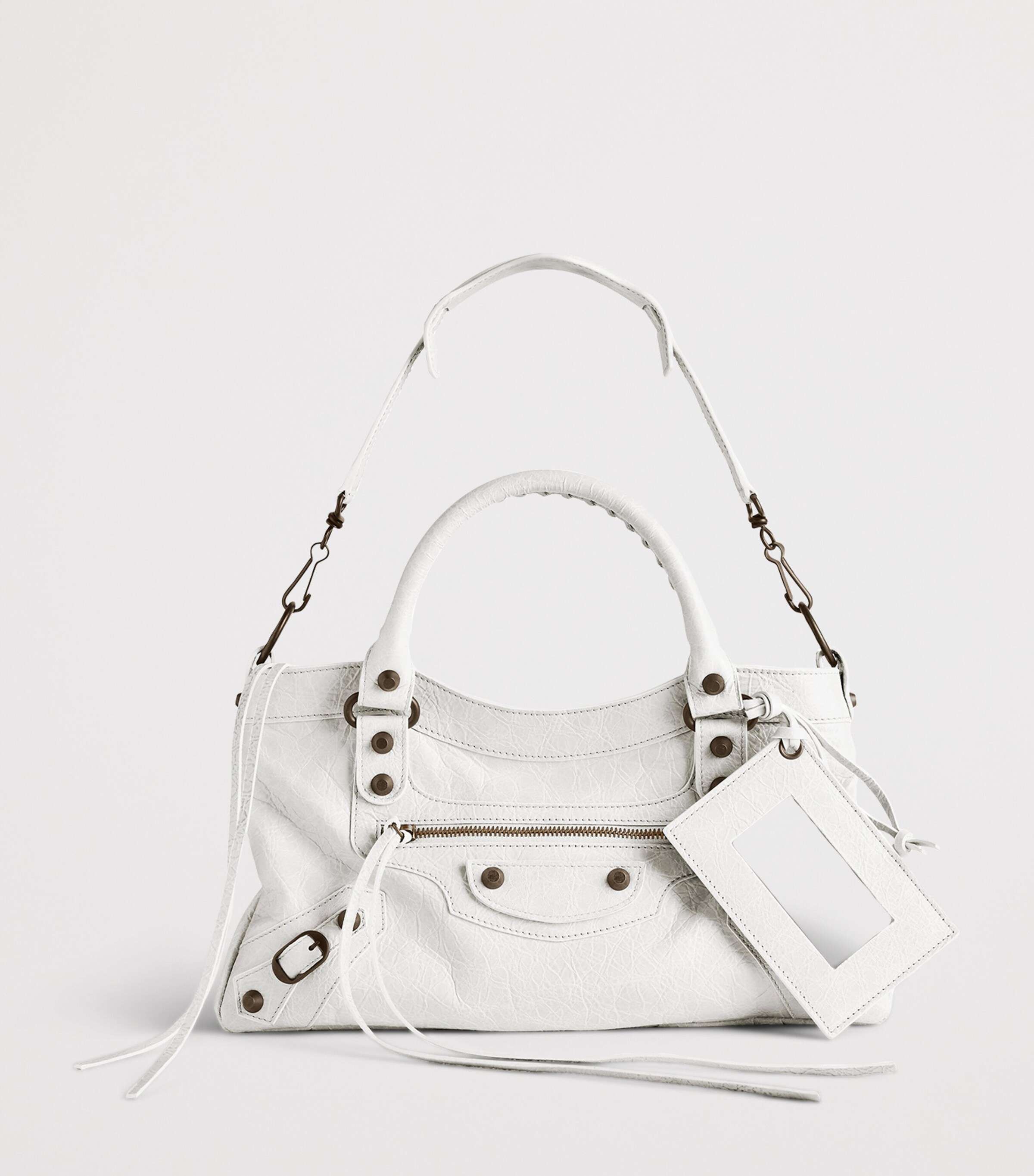 Balenciaga White Le City First Top-Handle Bag | Harrods US