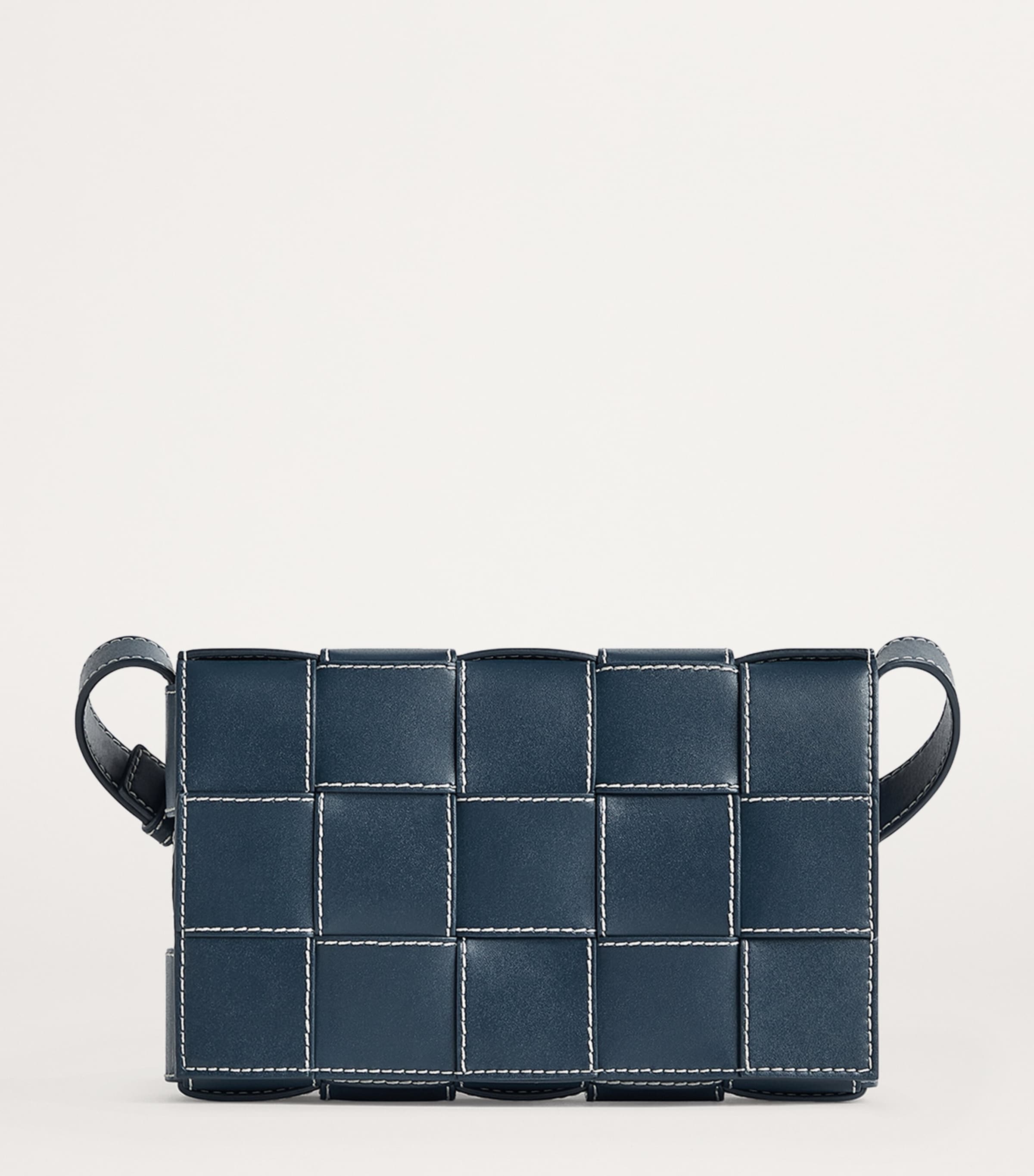 Bottega Veneta Green Medium Leather Cassette Cross-Body Bag