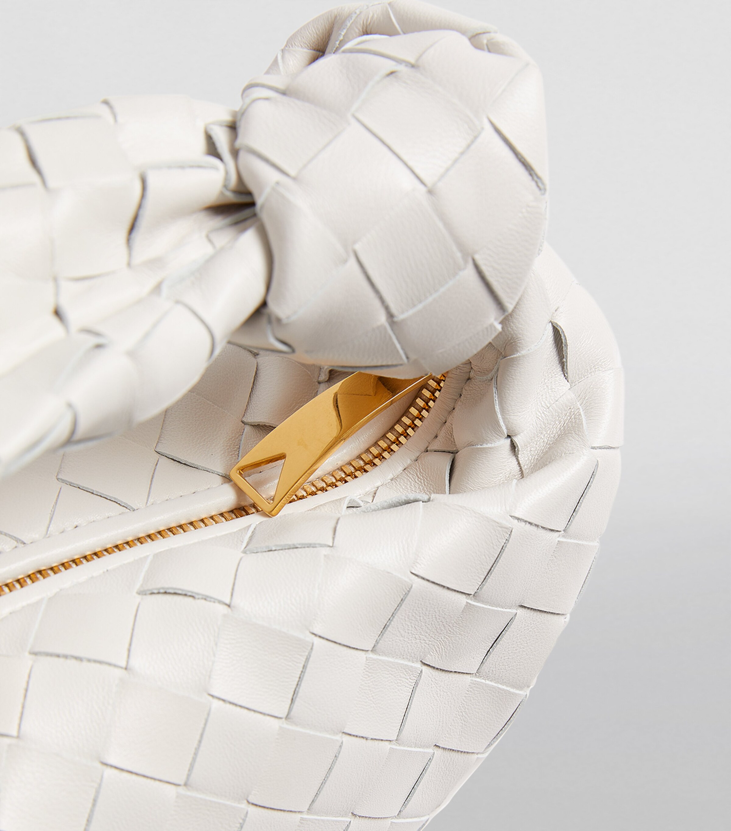 Bottega Veneta White Mini Leather Jodie Bag | Harrods US
