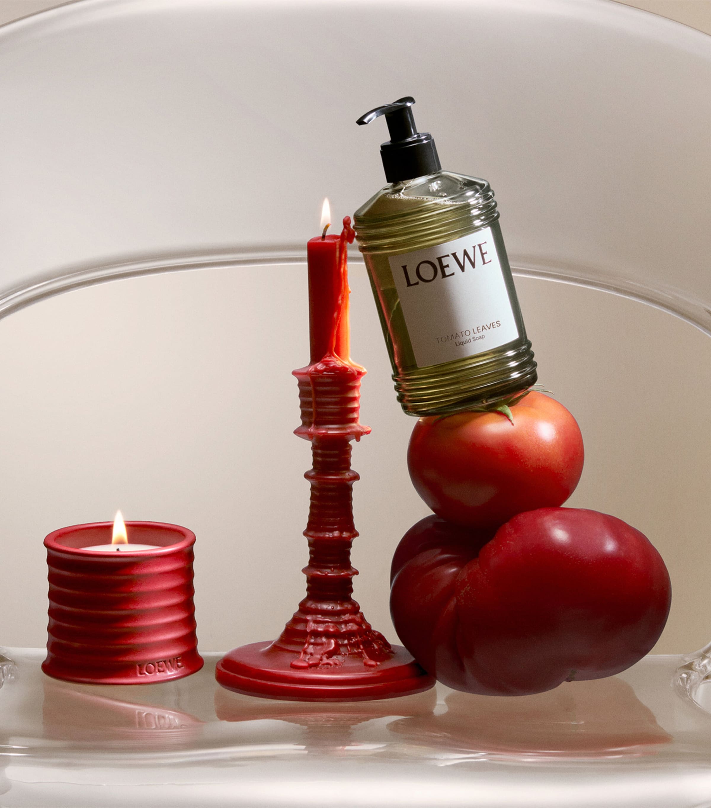 LOEWE Small Tomato Leaves Candle (170g) | Harrods US