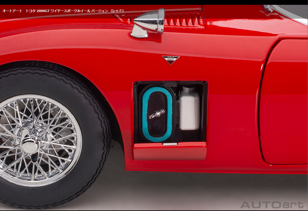 1/18 トヨタ 2000GT ワイヤースポークホイールバージョン レッド