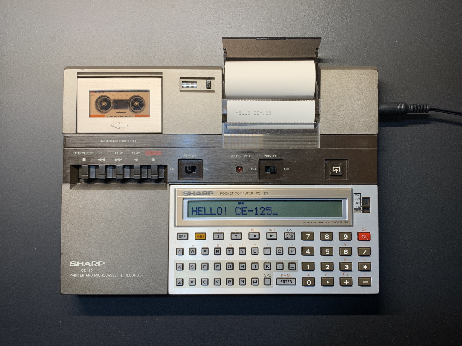 SHARP PC-1260/61/62 の使い方