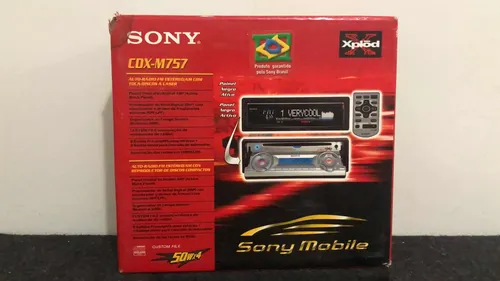 Toca Cd Sony Xplod 2 Caras Máscara Negra Raridade Anos 2000