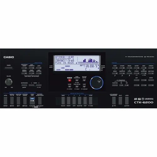 Teclado Profissional Casio Ctk-6200 Sd Usb Sistema Ahl Preto