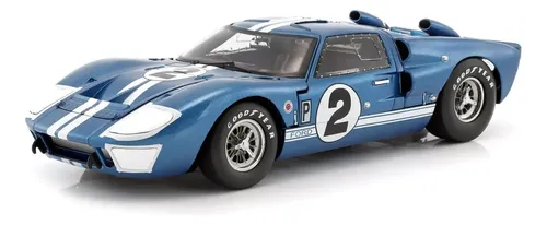 1966 Ford Gt-40 Mk Ii #02 Escala 1:18 Shelby Collectibles Azul