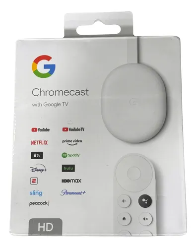 Google Chromecast With Google Tv Full Hd 8gb Snow 2gb Ram Branco
