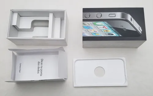 Caixa Original Iphone 4 Black 32gb Com Manual | MercadoLivre