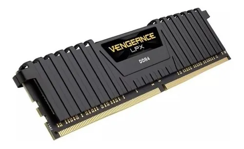 Memória RAM Vengeance LPX preto 32GB 2 Corsair CMK32GX4M2B3200C16