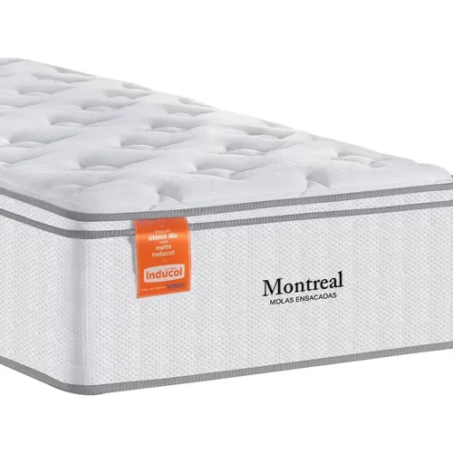Colchão De Solteiro Montreal Europillow 28x88x138cm Inducol