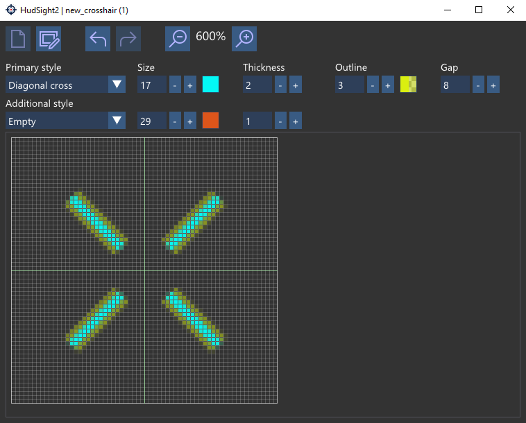 Using custom crosshair editor & generator