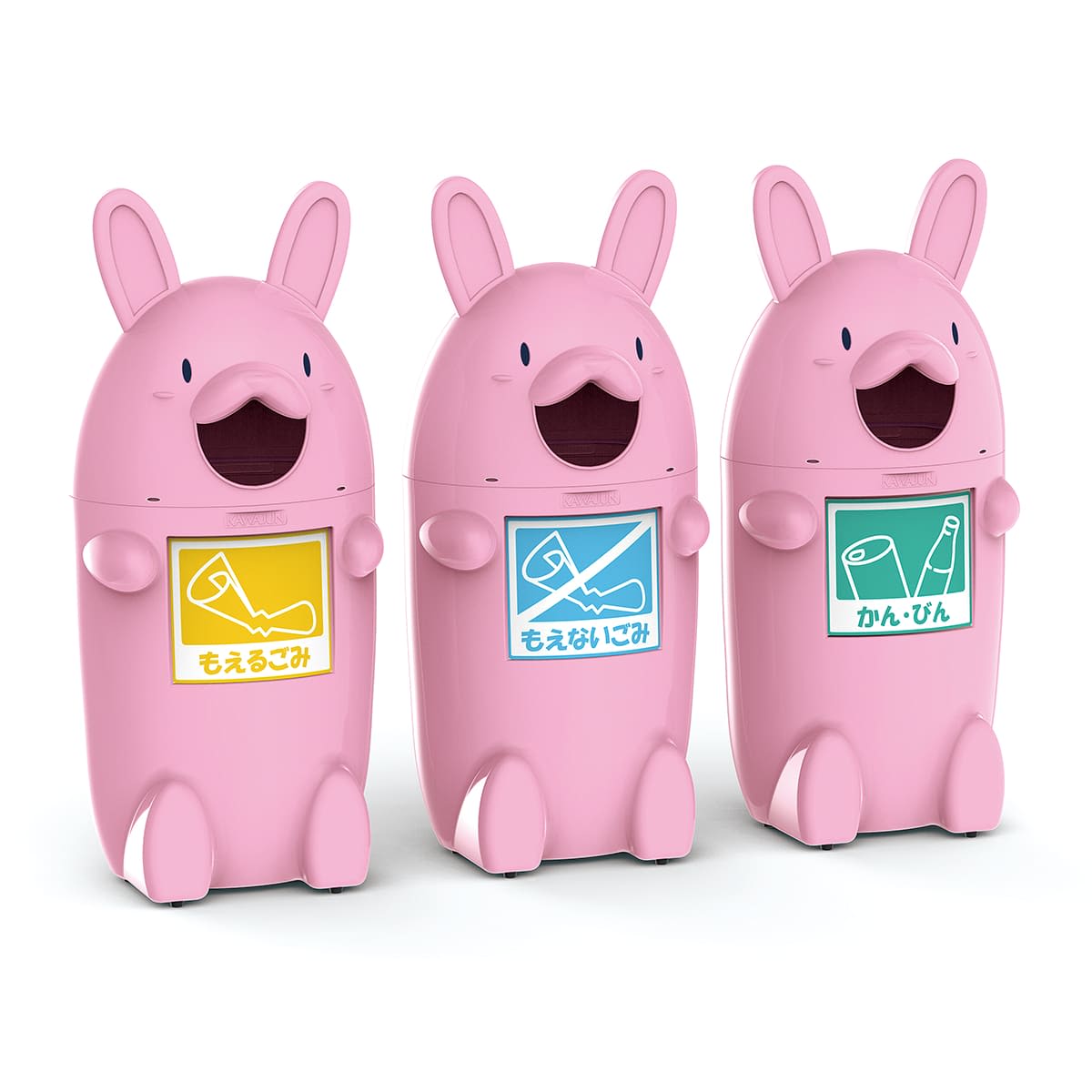 ゴミ箱45L（うさぎ） TRASH BIN｜カワジュン