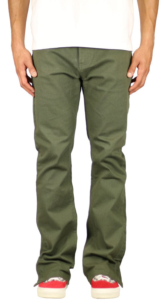 Olive Flare Pants | Hyper Denim