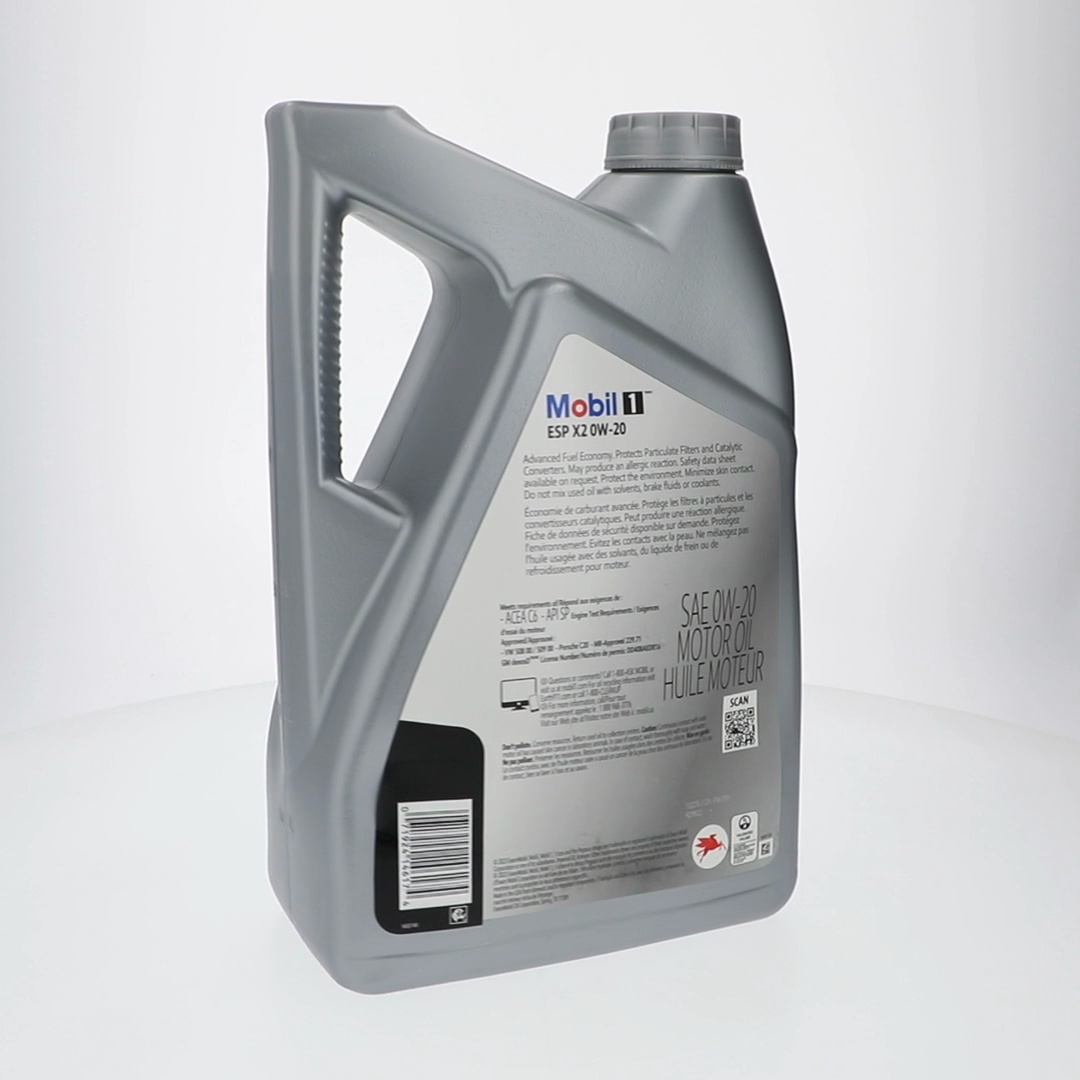 2 pack) Mobil 1 ESP X2 Full Synthetic Motor Oil 0W-20, 5 Quart
