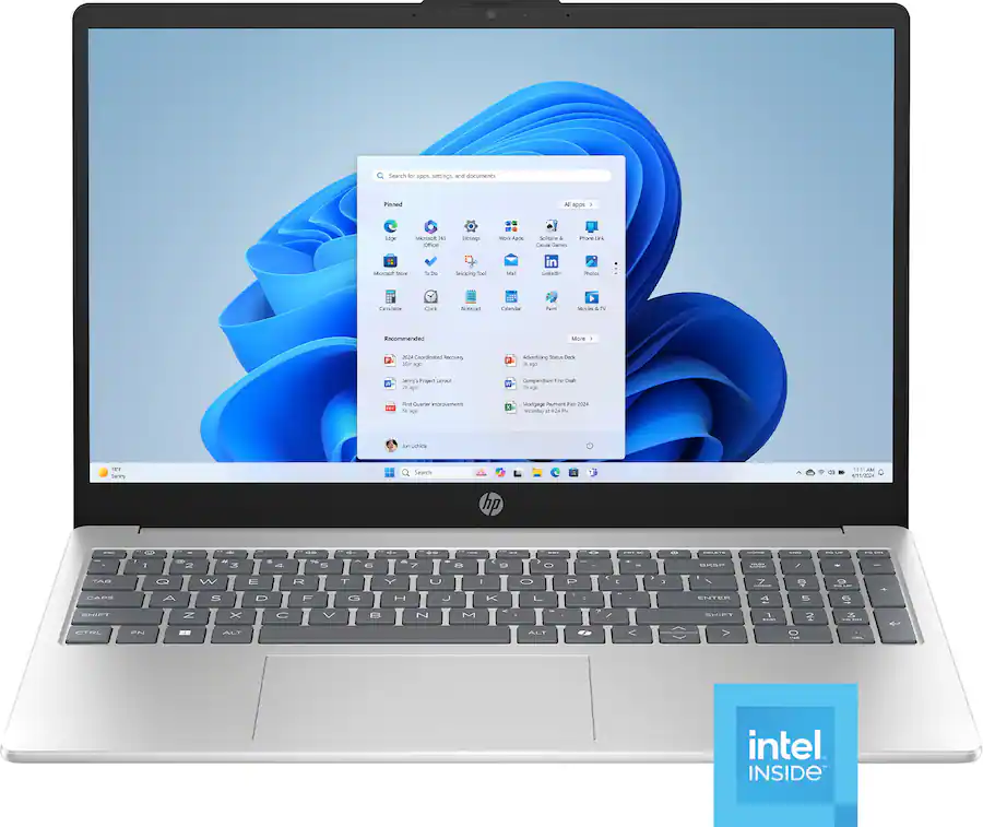 HP 15.6 inch FHD Laptop with Fingerprint Reader, Intel i3-N305