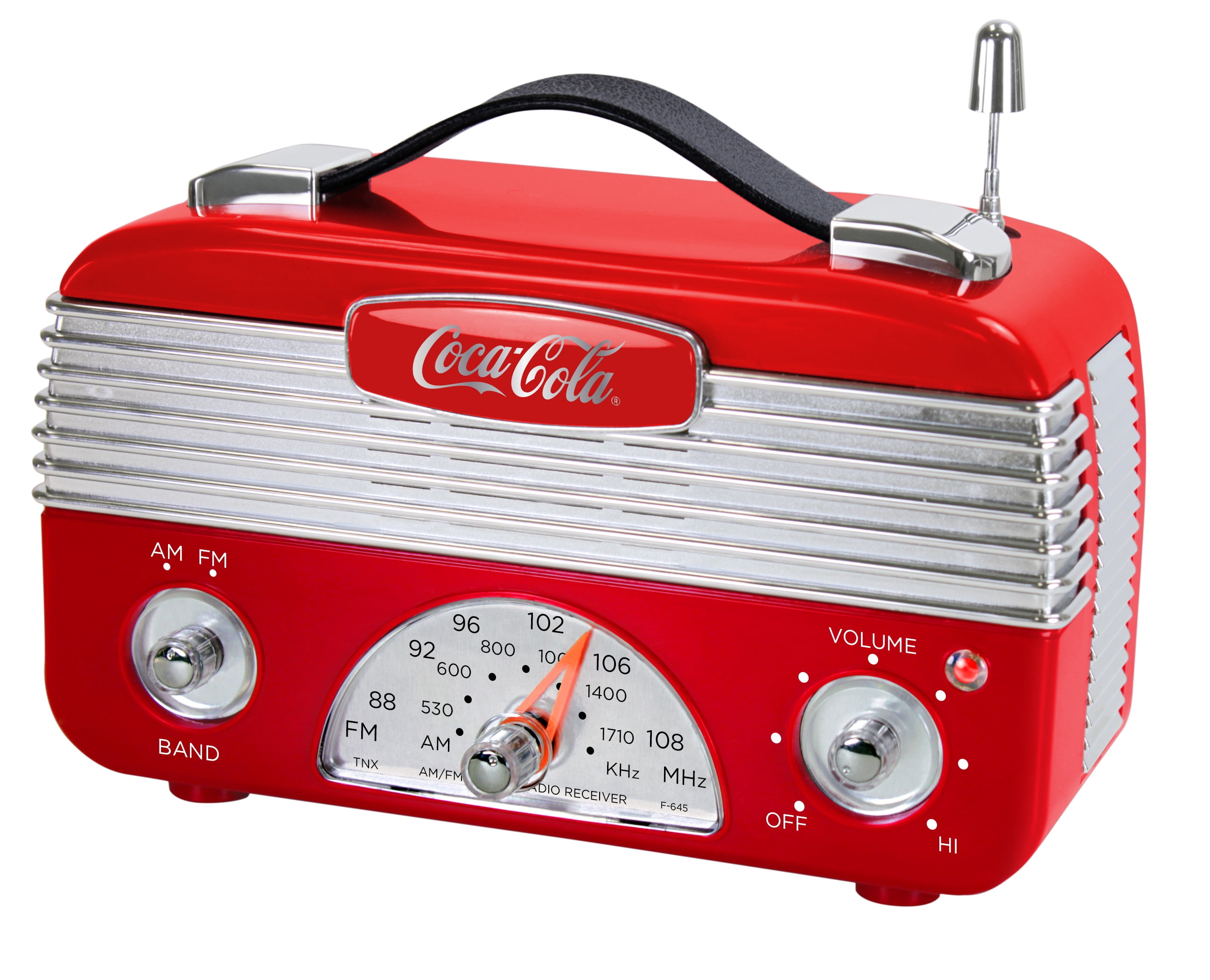 Coca-Cola Retro Desktop Vintage Style AM/FM Battery Operated Radio