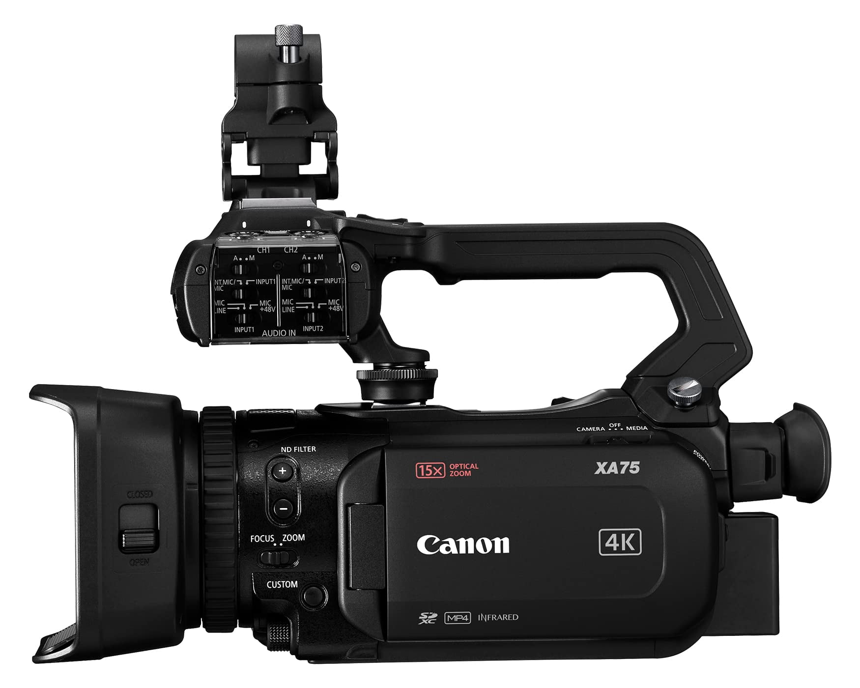 Canon XA75 Professional UHD 4K Digital Video Camera Recorder, 1